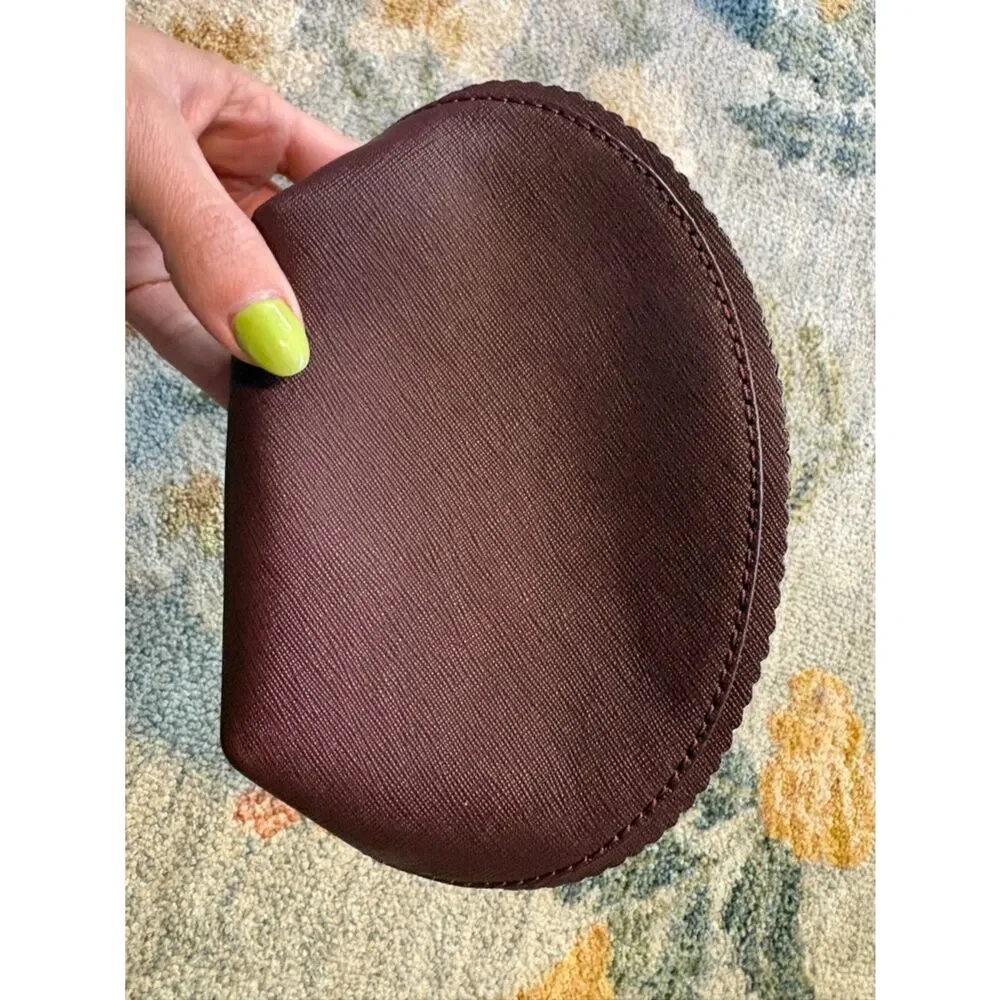 Henri Bendel Small Purple Coin Cosmetic Pouch - Like New